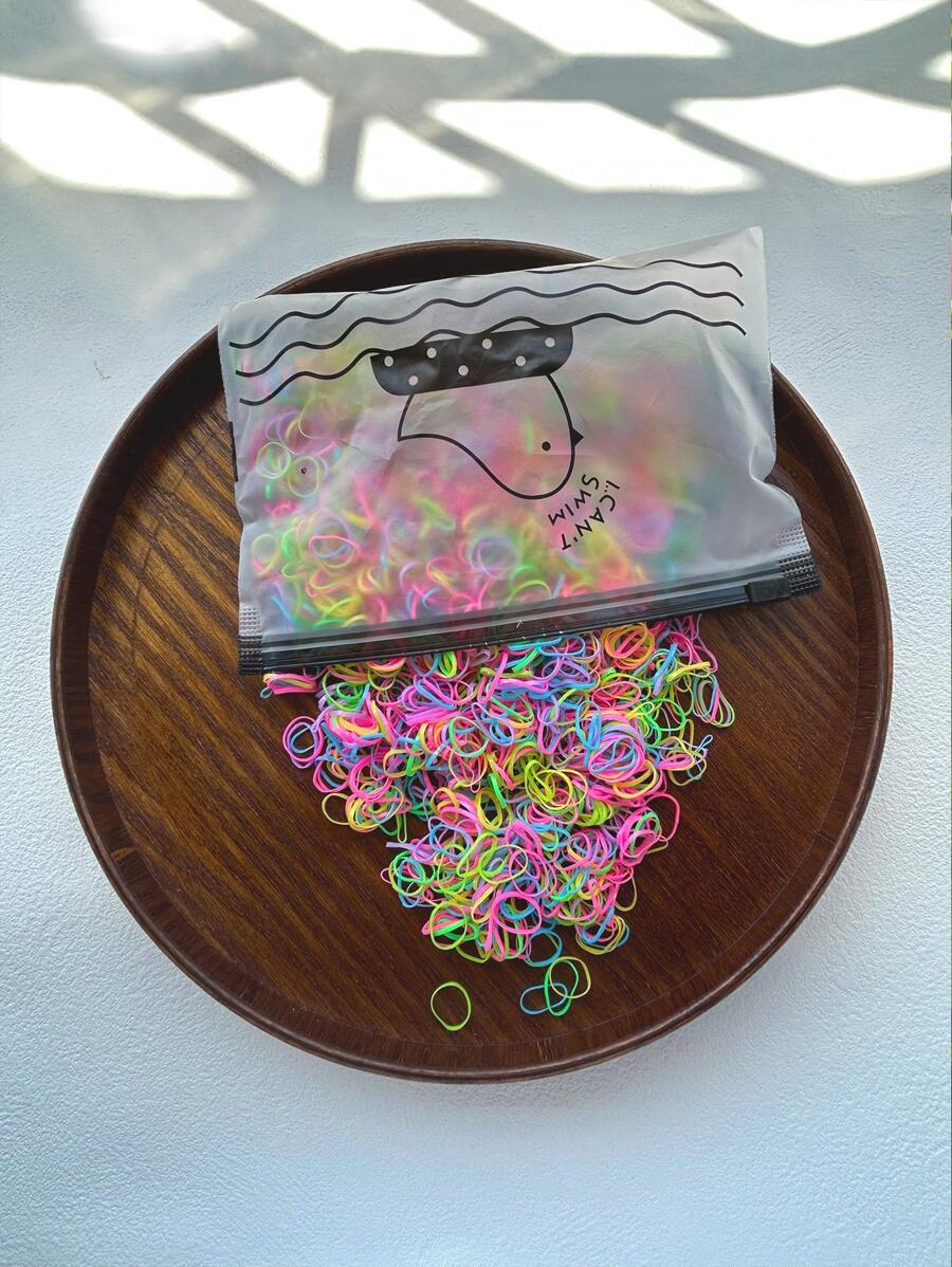 1000 chiếc dây buộc tóc thông thường dành cho nữ cho cuộc sống hàng ngày - Nhiều màu - Xem 1