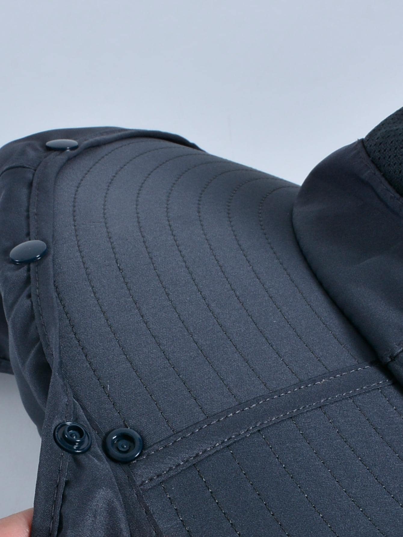 1pc Men's Breathable Sun Protection Hat With Detachable Neck Flap