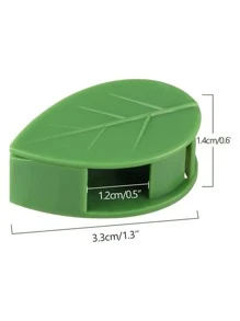 2pcs Leaf Design Plant Clip - Green - View 2