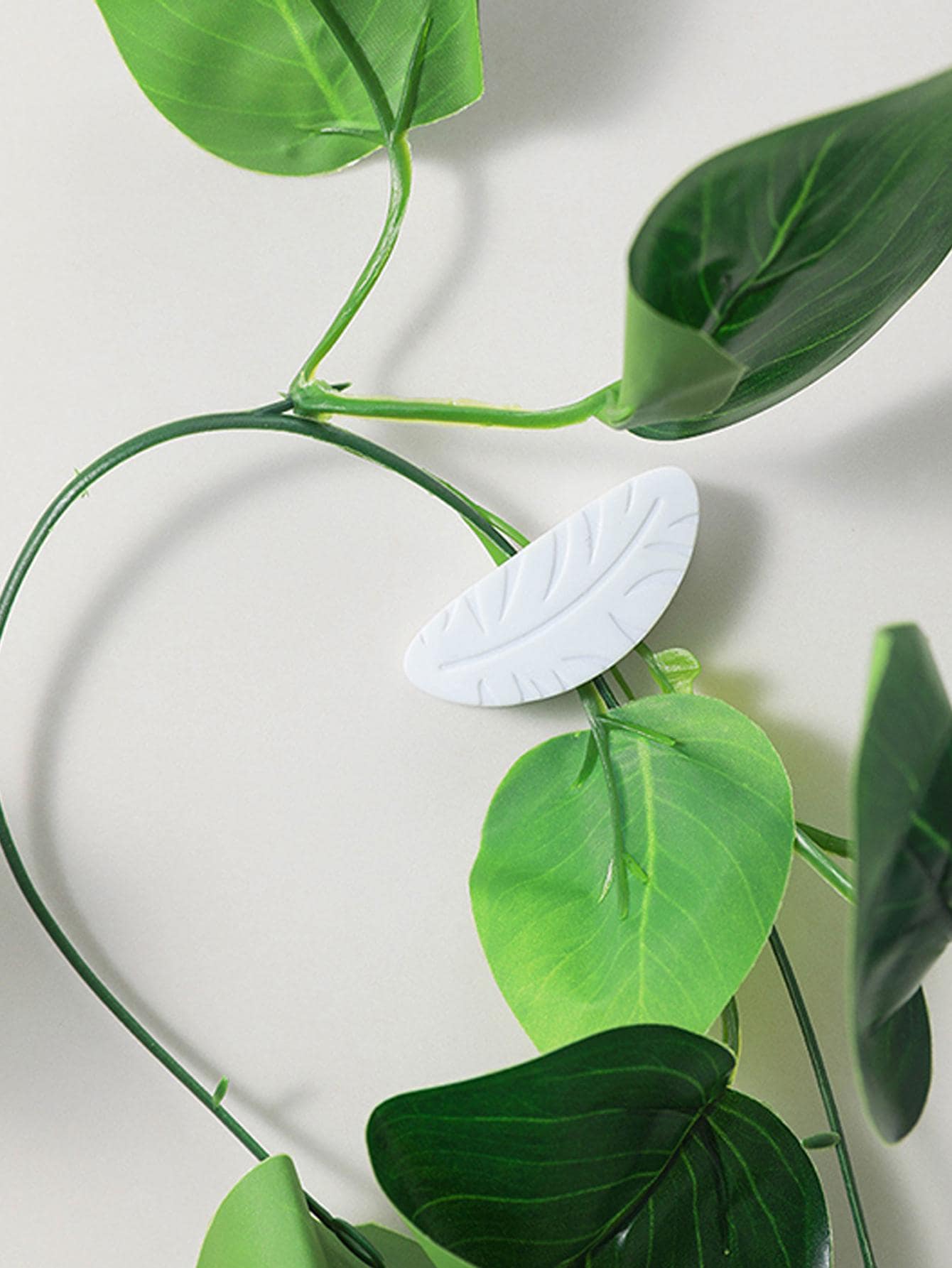 2pcs Leaf Design Plant Clip - Green - View 1