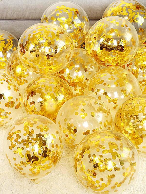 Balon decorativ cu paiete, 12 buc, balon din latex albastru metalic pentru petrecere, Ziua Îndrăgostiților, înapoi la școală