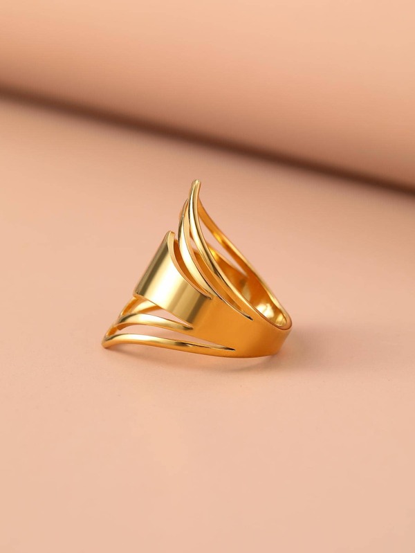 Stainless Steel Ring Geometric Rhombus Antique Ring Elegant Fashion Ring For Women Jewelry