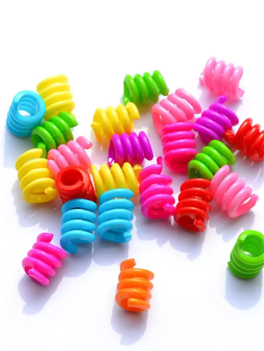 20pcs/set Creative PMMA Spiral DIY Acrylic Beads For Women For DIY Jewelry Making