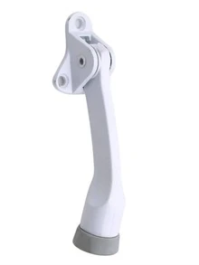 1入組鋁合金門擋，現代主義家用門擋支架 - 白色 - 查看 3