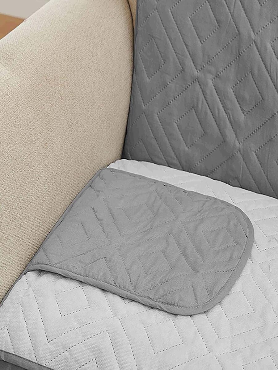 Water Resistant Sofa Cover for 3 Cushion Couch - Slipcover Protector with Straps, Ideal for Homes with Dogs, Cats or Kids - 灰色 - 查看 1