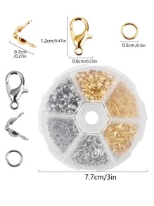 1box Lobster Clasp Decor DIY Jewelry Accessory - Silver - View 2