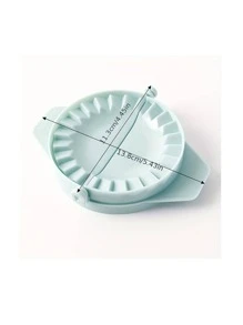 1入組塑膠水餃綠色圓形手動包餃子工具