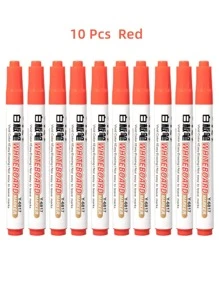 10入組漢字圖案白板筆 - 紅色 - 查看 1