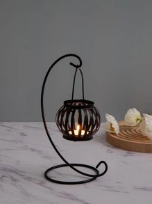 1 người giữ ngọn nến thiết kế bí ngô - màu đen - Xem 3
