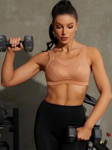 Áo ngực tập luyện WINGSLOVE hỗ trợ cao, che phủ toàn diện dành cho vòng ngực lớn. - Màu Cam san hô - Xem 6