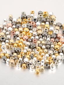 100入組/套極簡彩色方形釘珠DIY首飾配件項鍊手環耳環珠寶製作 - 彩色 - 查看 1