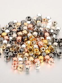 100入組/套極簡彩色方形釘珠DIY首飾配件項鍊手環耳環珠寶製作 - 彩色 - 查看 3