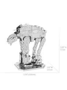 1 Bộ Xếp Hình Bằng Thép Không Gỉ, Đồ Chơi Xếp Hình Máy Đi Bộ Mini Sáng Tạo Cho Người Lớn - Bạc - Xem 3