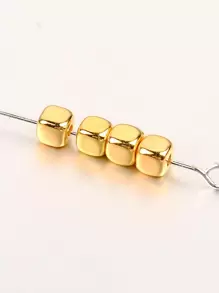 1pack Creative Iron Alloy Cube DIY Bead For Women For DIY Jewelry Making