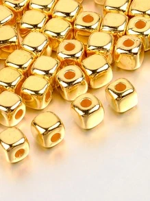 1pack Creative Iron Alloy Cube DIY Bead For Women For DIY Jewelry Making