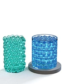 1pc Silicone Candle Mold, Modern White Geometric Shaped DIY Candle Mould For DIY - White - View 10