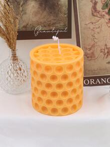 1pc Silicone Candle Mold, Modern White Geometric Shaped DIY Candle Mould For DIY - White - View 3