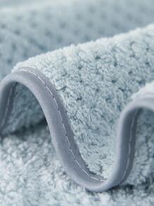 1 件淡蓝色简约纯色镂空格子浴巾，88*175cm 大号或 34*75cm 小号手巾，男女通用成人家用吸水速干柔软，适合所有季节、浴室、酒店、健身房、旅行、派对、节日礼物、户外露营、海滩、沙龙、水疗中心 - 藍色 - 查看 7