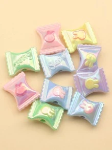 10pcs/set Random Creative Candy Design DIY Bead For Women For DIY Jewelry Making - Multicolor - View 2