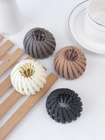4pcs Women's Matte Bird Nest Hair Clips, Messy Bun Maker, Ponytail Holder Hair Accessories, Suitable For Everyday Use Bun Hair Piece Hair Styling Pins