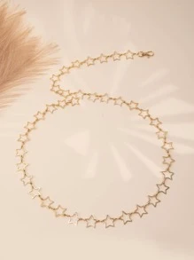 Phụ nữ trang trí ngôi sao thắt lưng dây chuyền thời trang để trang trí trang phục - Vàng - Xem 2