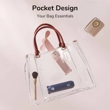 JISULIFE HandHeld  Fan, 3 IN 1 Portable Mini Fan, USB Rechargeable Small Fan, Battery Operated Fan [14-21 Working Hours] With Power Bank, Flashlight Feature For Women, Travel, Outdoor - Hồng - Xem 7