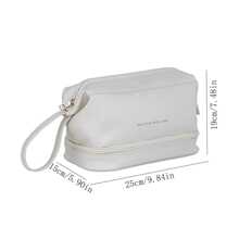 1入組便攜旅行收納黑色化妝包適用於戶外