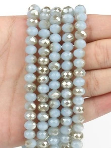 1股創意人造水晶DIY珠子適合女士DIY首飾製作 - 淺藍色 - 查看 1