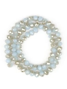 1股創意人造水晶DIY珠子適合女士DIY首飾製作 - 淺藍色 - 查看 3