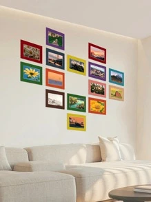 6pcs Paper Picture Frame, Photo Frame For Wall Decor - Multicolor - View 2