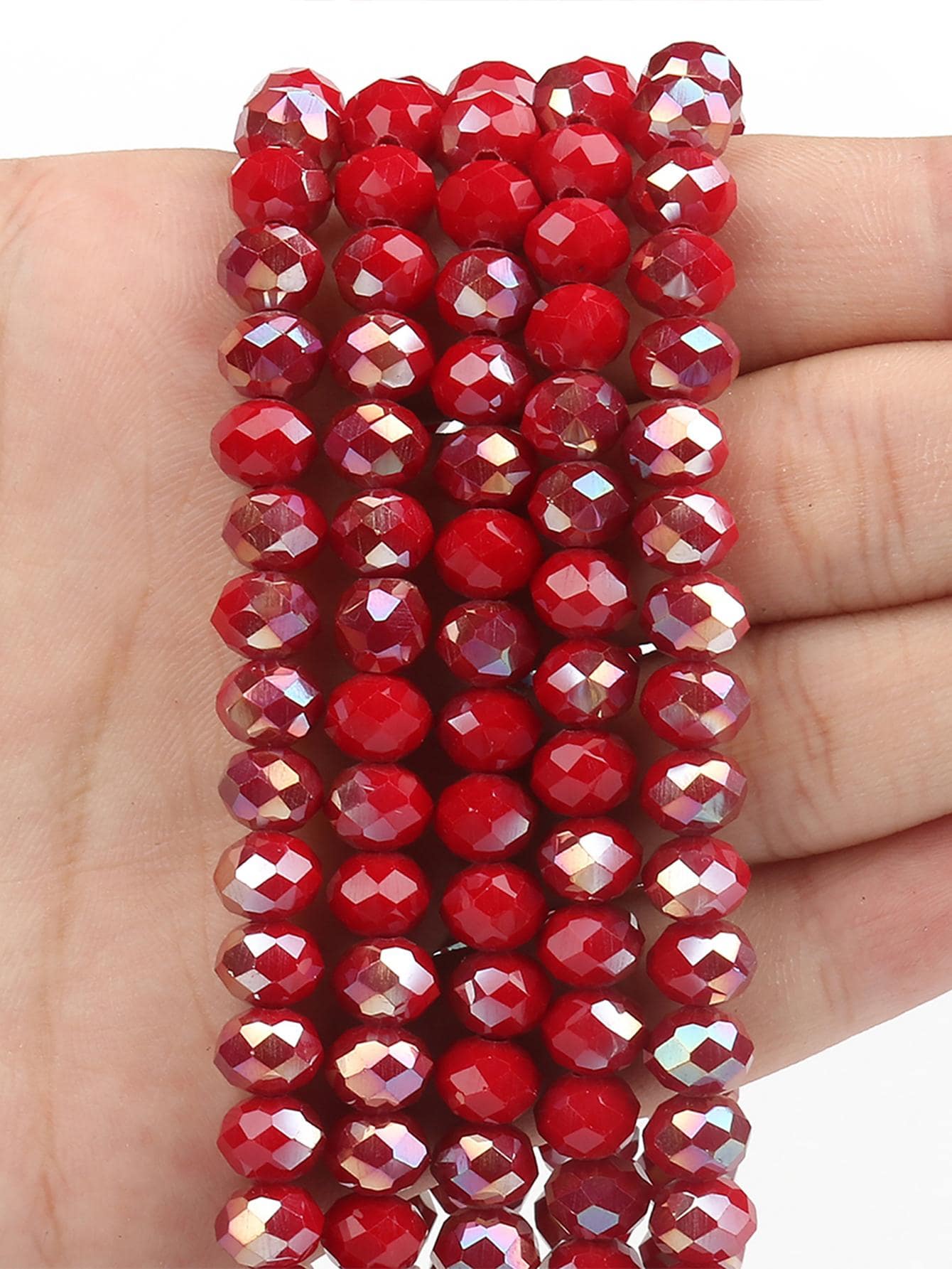 1strand Modis Kristal Buatan DIY Bead Untuk Wanita Untuk Membuat Perhiasan DIY