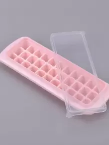 1pc Multi-grid Ice Cube Mold With Cover - Pink - View 4