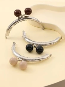 3入組圓形裝飾吻鎖金屬框