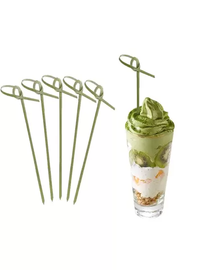 100pcs Twist Design Disposable Fork