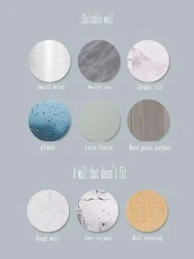 10入組透明牆面掛鉤 - 無色 - 查看 5