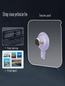 10入組透明牆面掛鉤 - 無色 - 查看 2