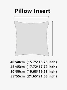 1 chiếc gối trang trí màu trơn - trắng - Xem 6