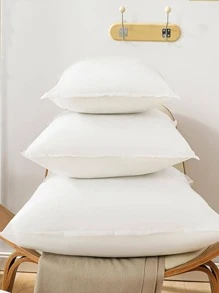 1 chiếc gối trang trí màu trơn - trắng - Xem 1