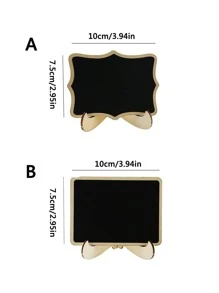 1 Hình Học Bảng Đen Gỗ Đơn Giản Hình Học Bảng Tin Cho Đám Cưới, Đảng - màu đen - Xem 7
