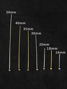 200 Cái/bộ 16/20/25/30/35/40/45/50 Mm Đầu Bóng Pin Dành Cho Nữ Cho Tự Làm Trang Sức Làm - Nhiều màu - Xem 4
