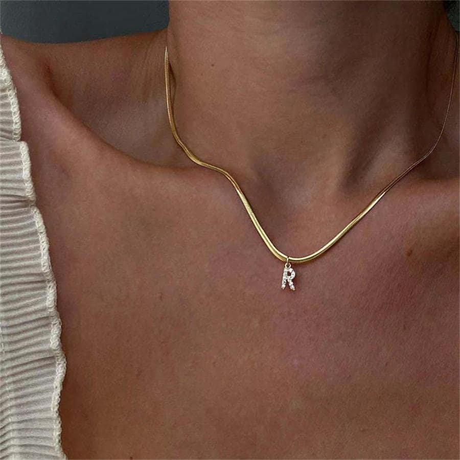 Cổ điển Ban đầu Vật rủ xuống Xương cá trích Vòng cổ dây  Đối với phụ nữ - Vàng - Xem 1