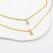 Cổ điển Ban đầu Vật rủ xuống Xương cá trích Vòng cổ dây  Đối với phụ nữ - Vàng - Xem 3