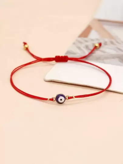 1pc Fashion Eye Decor String Bracelet For Women For Daily Decoration