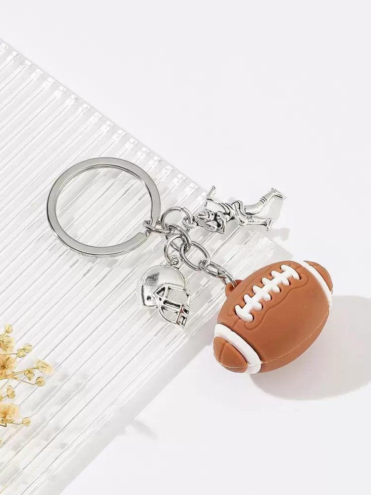American football keyring hot sale