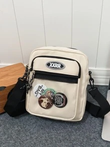 Túi đeo chéo vai bằng nhựa PVC trong suốt thời trang mới - Màu be - Xem 5