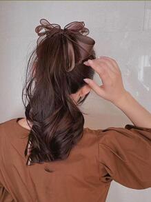 1 cái Nơ trang trí cho nữ Kẹp chuối thời trang để trang trí tóc - Cà phê - Xem 2