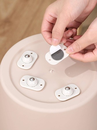 4入組素色自黏式萬向輪