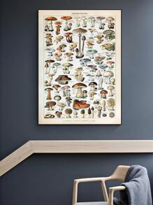 Mushroom Print Unframed Painting,Wall Art,Canvas,Poster Gifts Birthday Graduation