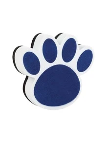 1pc Paw Shaped Board Eraser, Magnetic Blackboard Eraser For School - Blue - View 1