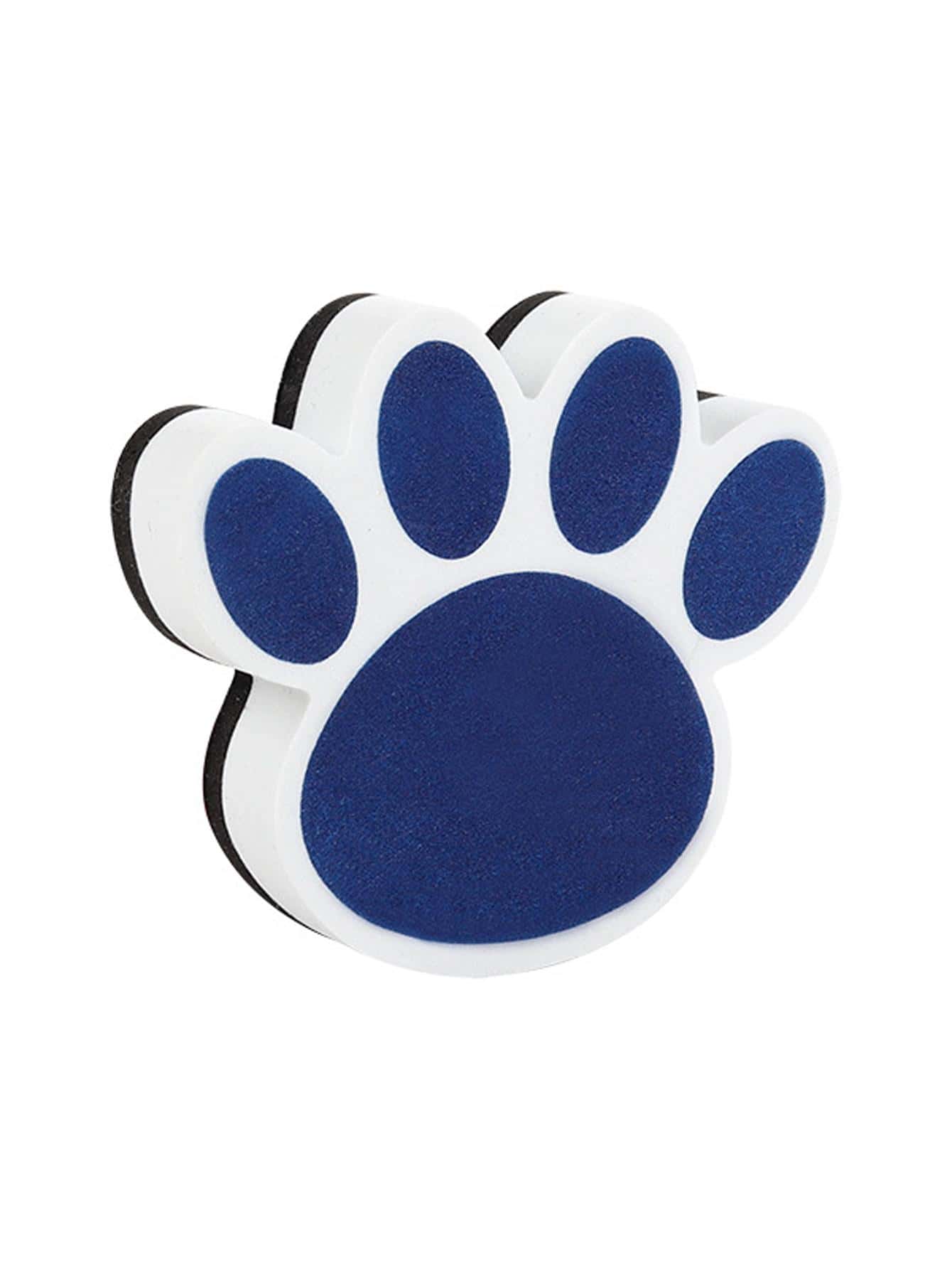 1pc Paw Shaped Board Eraser, Magnetic Blackboard Eraser For School - Blue - View 1